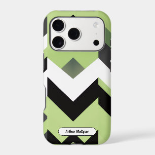 Wasabi Green Bold Chevron Geometric
