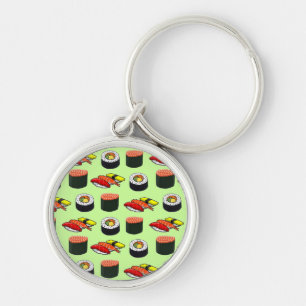 Wasabi Green Sushi Keychain