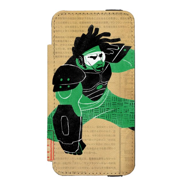 Wasabi Plasma Blades Incipio iPhone Wallet Case (Folio Front)