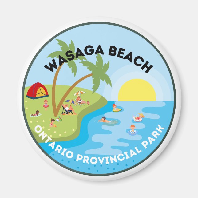 Wasaga Beach Ontario Parc provincial Magnet (Devant)