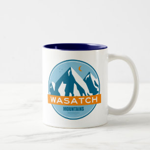 Wasatch Mountains Utah Two-Tone Coffee Mug