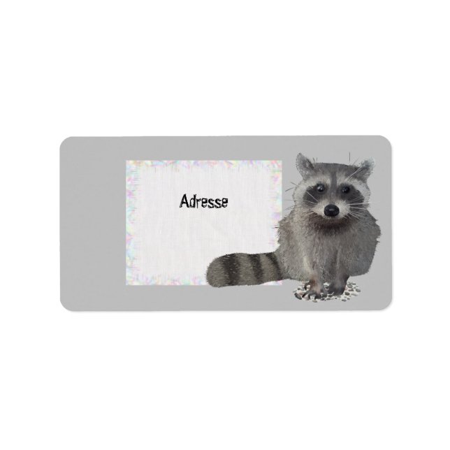 Waschbär  label (Front)