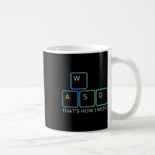 Wasd Gaming Design - Iconic Pc Graphics Keyboard G Coffee Mug