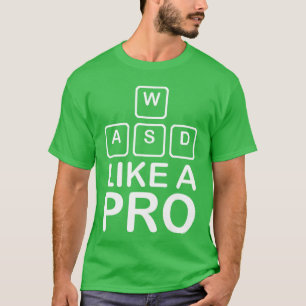 WASD Keyboard gaming FPS pro gamer mechanical rgb T-Shirt