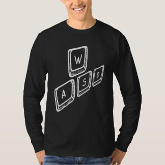 WASD PC Video Gamer Gaming keyboard Desktop Pc T-Shirt
