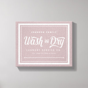 Wash and Dry Laundry Sign (Customize it!)