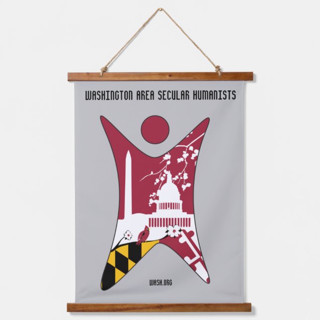 WASH banner Hanging Tapestry (Front)