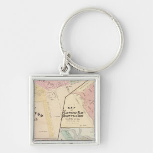 Wash Corners, Haywards Park, Niles, Pleasanton Keychain