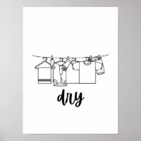 Wash dry fold repeat posters 