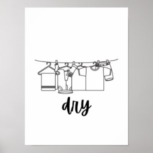 Wash dry fold repeat posters 