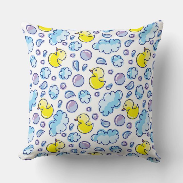 wash pattern throw pillow (Front)