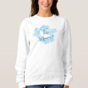 Wash Watercolor Over the Moon Sweatshirt T-Shirt