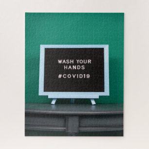 Wash Your Hands #Covid19 Coronavirus COVID Jigsaw Puzzle