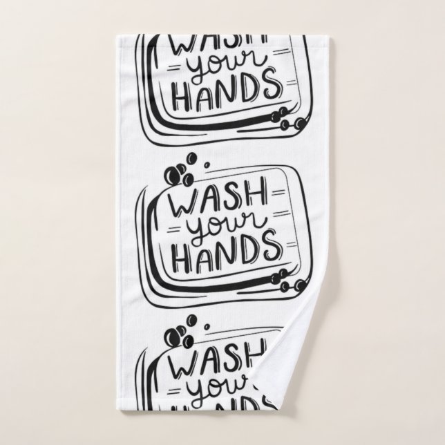 Wash Your Hands Hand Towel  (Hand Towel)