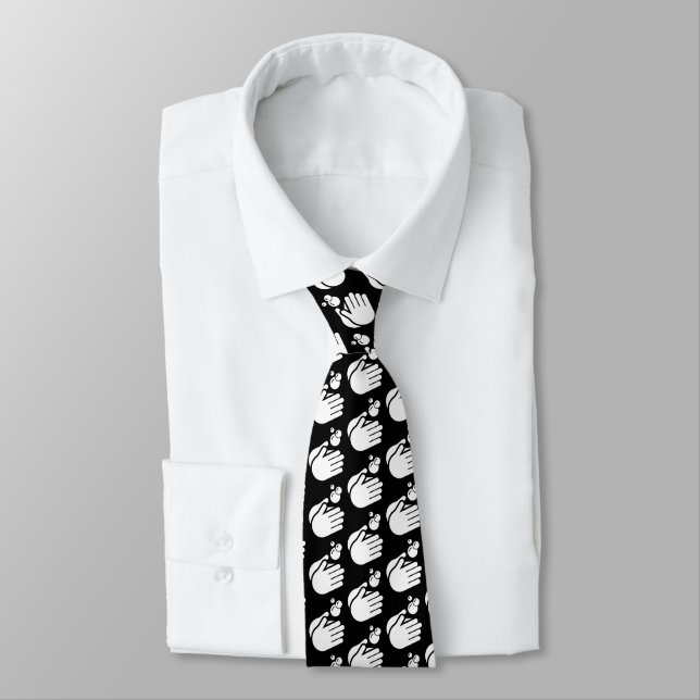 Wash Your Hands - Hand Washing Doctor Cold & Flu Tie (Tied)