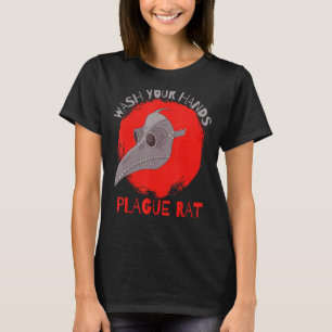 Wash Your Hands Plague Rat Medieval Plague Doctor T-Shirt