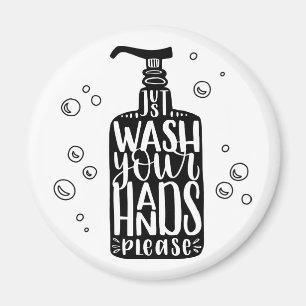 Wash Your Hands Please Magnet
