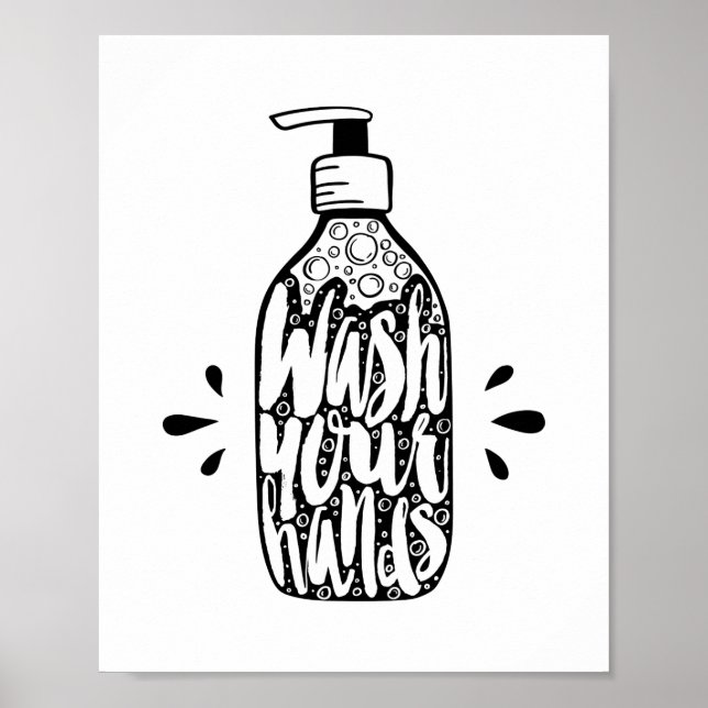 Wash your hands Poster (Front)