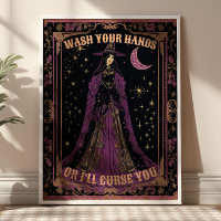 Wash Your Hands Tarot Card Witchy Bathroom