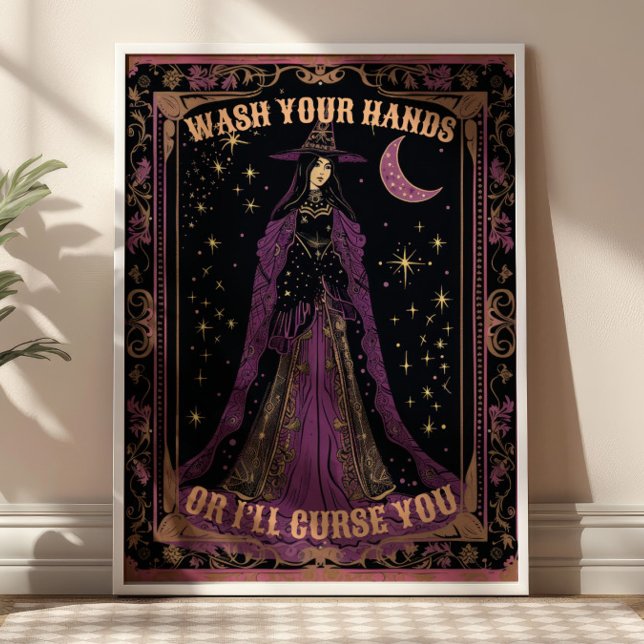 Wash Your Hands Tarot Card Witchy Bathroom  Poster (Creator Uploaded)