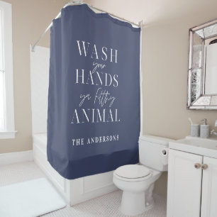 Wash your hands ya filth animal funny typography