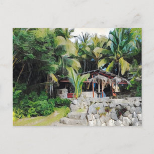 Washaway cafe, Niue Postcard