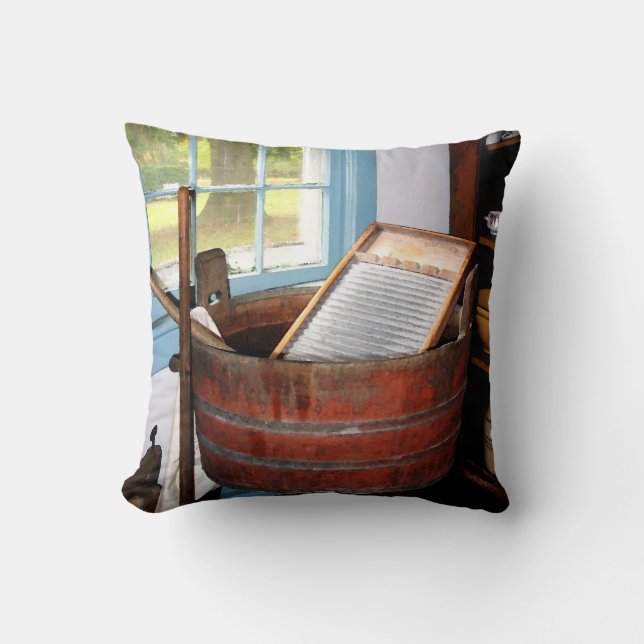 Washboard Throw Pillow (Front)