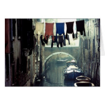 Washday in Venice Italy