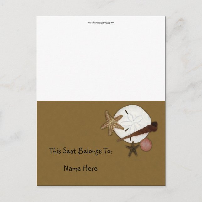 Washed Ashore Table Tent Postcard (Front)