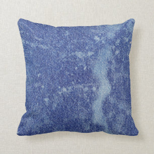 Washed Denim Design #12 @ Emporio Moffa Throw Pillow