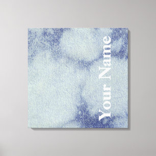 Washed Denim Design #1 at Emporio Moffa Canvas Print