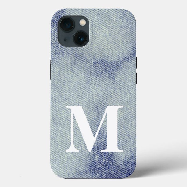 Washed Denim Design #1 @ Emporio Moffa Case-Mate iPhone Case (Back)