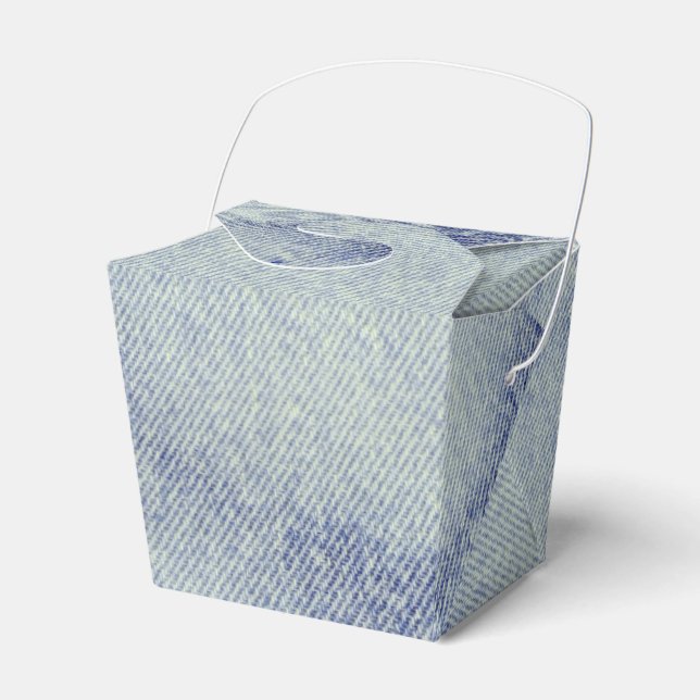 Washed Denim Design #1 @ Emporio Moffa Favor Box (Front Side)
