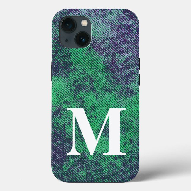 Washed Denim Design #2 @ Emporio Moffa Case-Mate iPhone Case (Back)