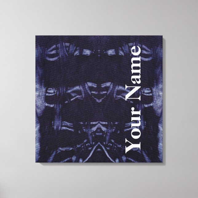 Washed Denim Design #8 at Emporio Moffa Canvas Print (Front)