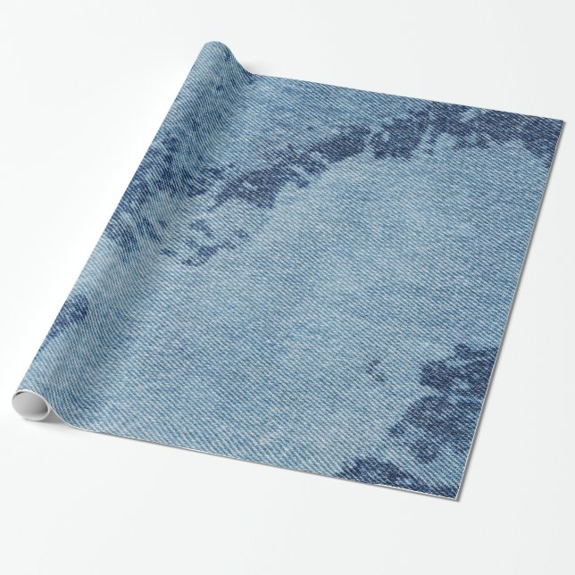 Washed Denim Design #9 at Emporio Moffa Wrapping Paper (Unrolled)