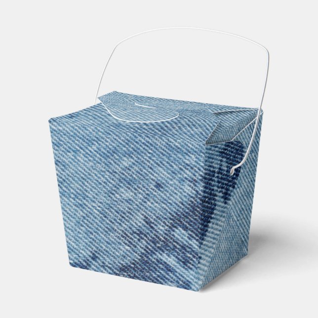 Washed Denim Design #9 @ Emporio Moffa Favor Box (Front Side)