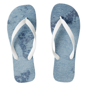 Washed Denim Design #9 @ Emporio Moffa Flip Flops