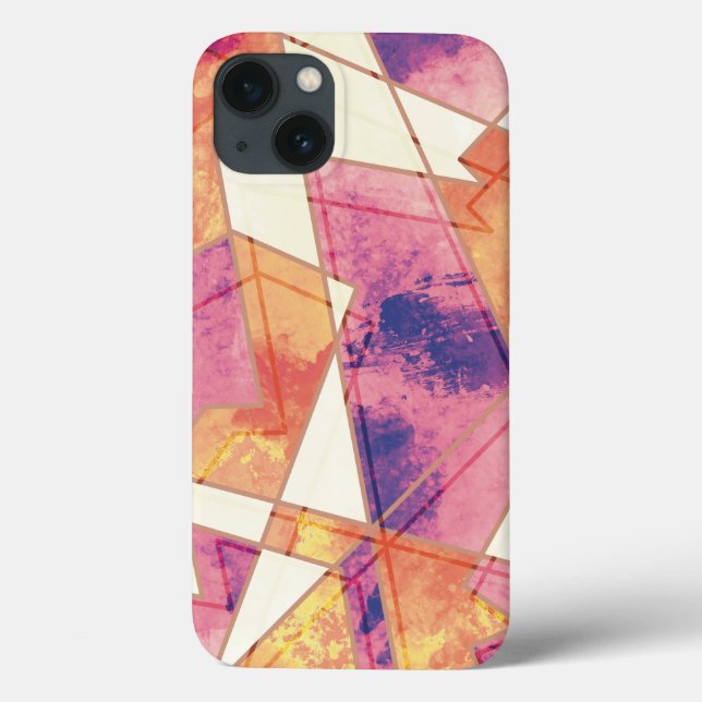 Washed Out Geometric Pattern Case-Mate iPhone Case (Back)