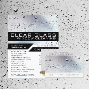 Washed Window, Window Cleaning Advertising Flyer