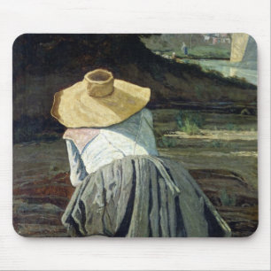 Washerwoman by the River, 1860 Mouse Pad