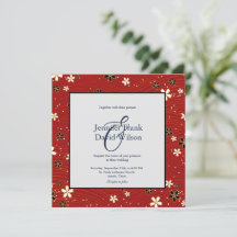 Washi Paper Wedding Invitation