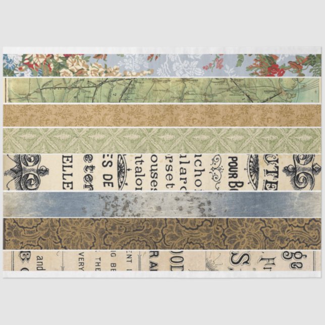 Washi Tape Furniture Decoupage Paper (Front)