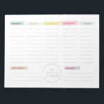 Washi Tape Weekly Planner Notepad<br><div class="desc">Plan your week with this simple weekly planner with "washi tape". You can use it as a shopping list or write down your to-dos.
Also available:</div>