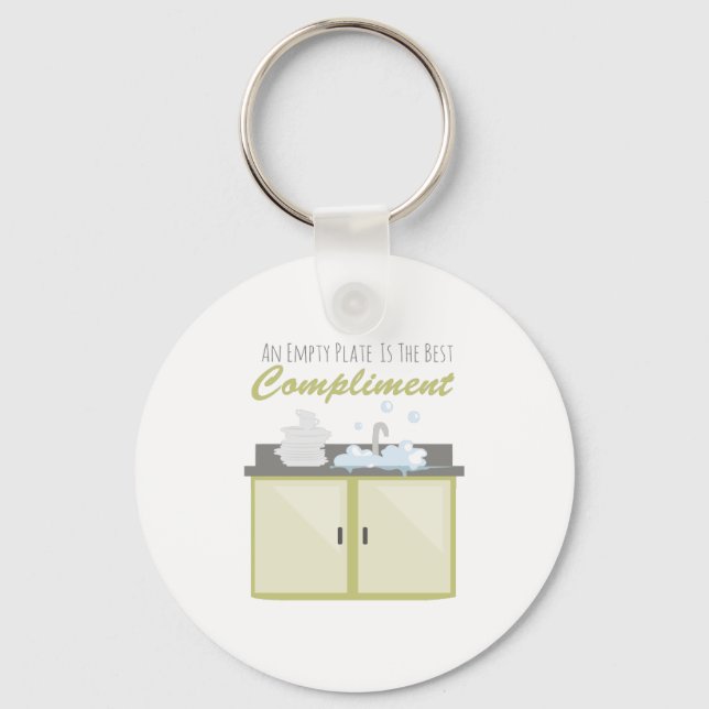 Washing Dishes Keychain (Front)