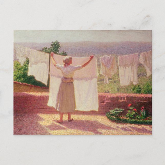 Washing in the Sun Postcard (Front)