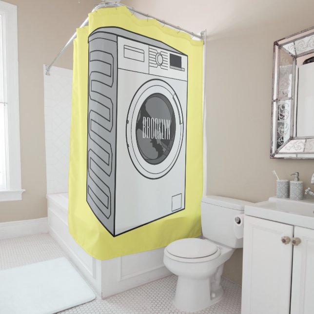 Washing machine cartoon illustration  (In Situ)