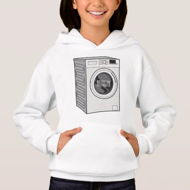 Washing machine cartoon illustration  (Front)