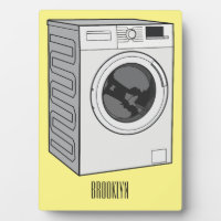 Washing machine cartoon illustration 