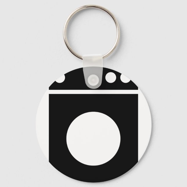 washing machine icon keychain (Front)